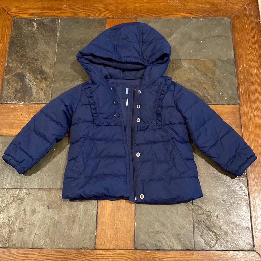 Baby Gap Navy Blue Puffer Jacket (3)